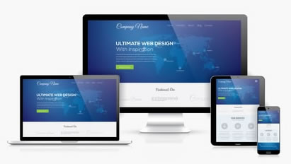 Erstellen und pflegen von Websites - Responsives Webdesign erzeugt automatisch die richtige Darstellung fürs Mobilgerät, Tablet und Desktopgerät