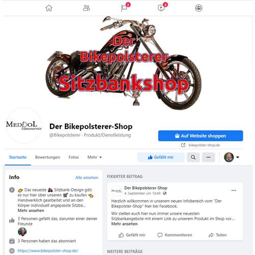Bikepolstershop facebook seite